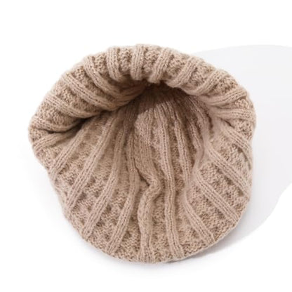 Soft Winter Knitted Hat Skull Cap Sailor Caps Cuff Beanie Cold Weather Brimless Knit Hats Warm Ski Hat Landlord Hats - color: Mg-zzm25101-khaki