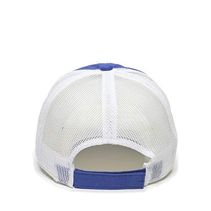 Outdoor Cap Garment Washed Meshback Cap - color: Royal/White