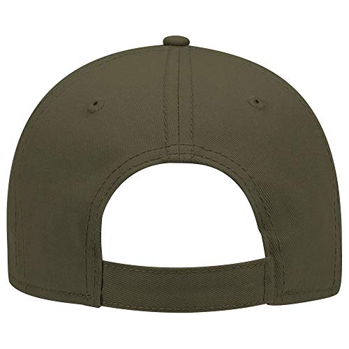 OTTO 6 Panel Low Profile Superior Cotton Twill Cap - color: Dk. Ol. Green