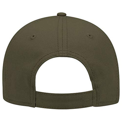 OTTO 6 Panel Low Profile Superior Cotton Twill Cap - color: Dk. Ol. Green