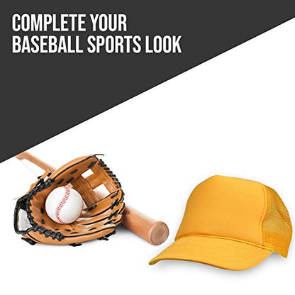2 Packs Baseball Caps Blank Trucker Hats Summer Mesh Cap (2 FOR Price of 1) - color: Gold