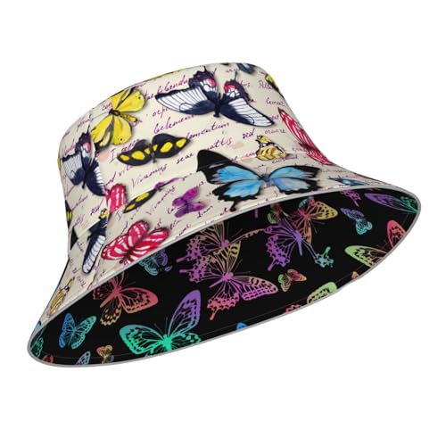 Bucket Hat double sided wearing for women men Summer outdoor fisherman hat - color: Ñõé«ãû³æ14