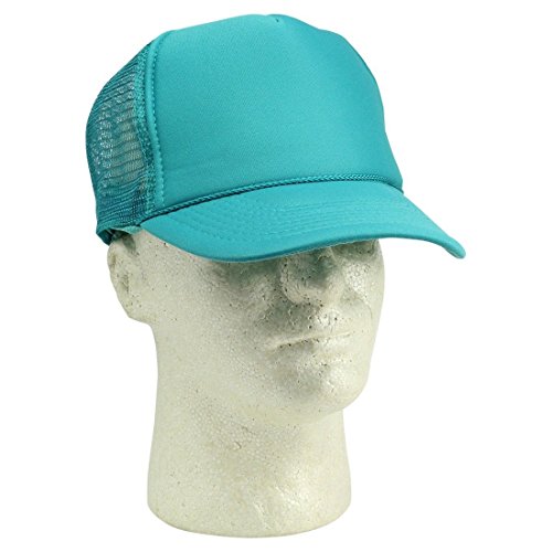 2 Packs Baseball Caps Blank Trucker Hats Summer Mesh Cap (2 FOR Price of 1) - color: Teal
