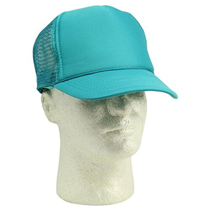 2 Packs Baseball Caps Blank Trucker Hats Summer Mesh Cap (2 FOR Price of 1) - color: Teal