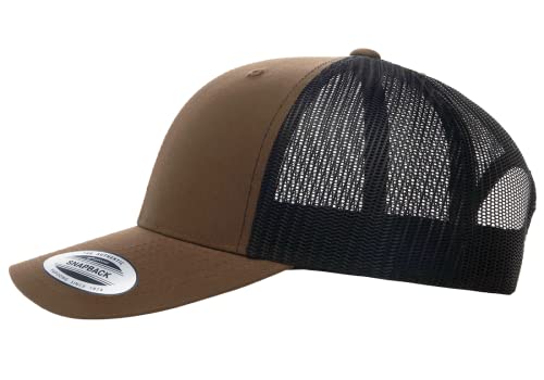 L2K Classics Plain Trucker Mesh Cap Baseball Cap - Mens Hats Trucker Hats for Men - color: Coyote/Brown