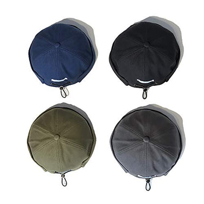 jerague Beanie Hat for Men Women Brimless Cuffed Hat Skullcap Watch Cap Adjustable - color: F-black/Gray