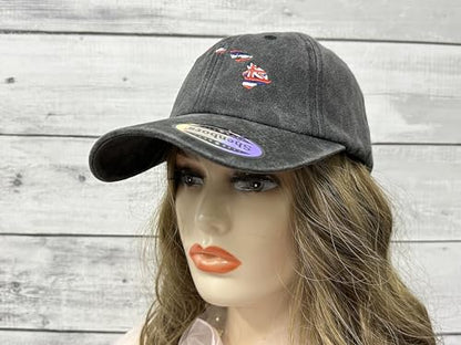 America State City Flag Hats - color: Hawaii Flag (Washed Black)