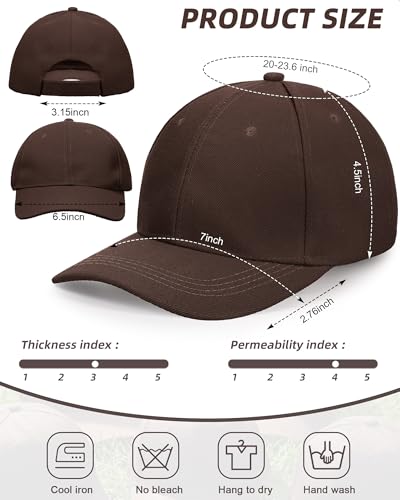 Handepo 24 Baseball Caps Adjustable - color: Dark Cofee Color