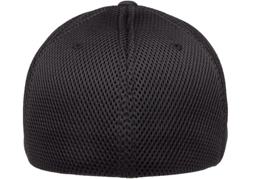Flexfit 6533 Ultrafibre & Airmesh Lightweight Stretch-Fitted Cap - color: Black, size: Small-Medium