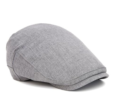 QHFHULV Newsboy Cap for Men Cotton Flat Gatsby Ivy Golf Cabbie Driving Hat - color: Daily Black