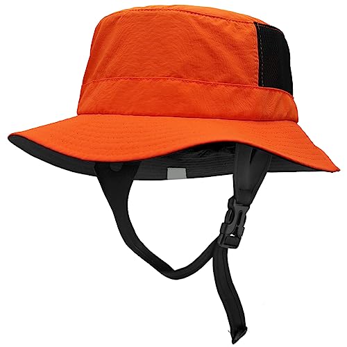 Seektop Surf Bucket Hat with UPF 50+ UV Protection, Waterproof Surfing Hat - color: Orange