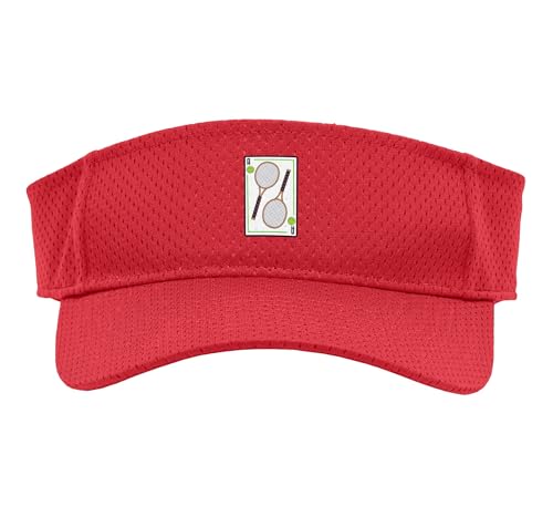 Tennis - I Hold The Aces Funny Tennis Sport Sun Visor - color: Red