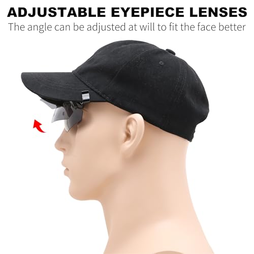 FEISEDY Polarized Clip Cap Sunglasses, UV400 Sports Hat Visor B0356 - color: Black