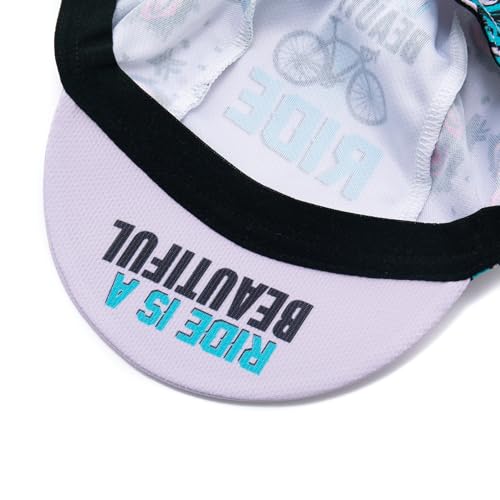 Cycling Cap for Man and Woman Cycling Hat Under Helmet-Polyester Breathable Sweat Absorbent - color: Flo-19