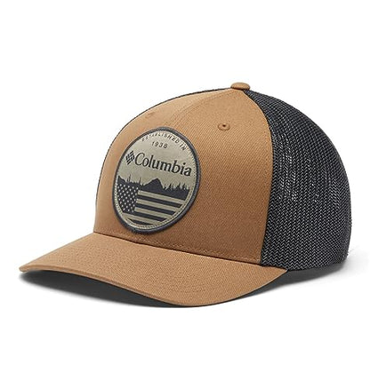Columbia Men's Colm Mesh Ball Cap - color: Delta/Shark/Flag, size: Small-Medium