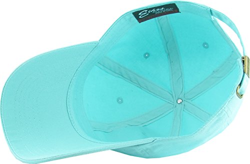 KBETHOS Classic Unisex Cotton Adjustable Low Crown Baseball Cap – Plain Dad Hat - color: Mint
