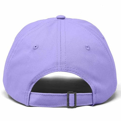 Hand Drawn Heart Hat Womens Embroidered Baseball Cap - color: Lavender