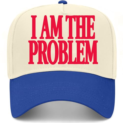 I Am The Problem Hat - color: Royal/Natural