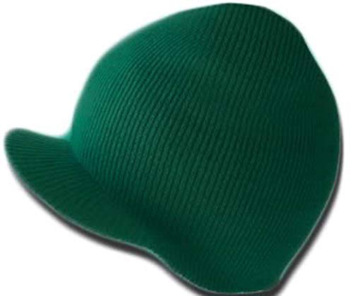 TOP HEADWEAR Winter Cuffless Beanie Visor - color: Kelly Green