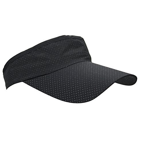 Mens Summer Quick-Dry Run Long Brim Empty Top Baseball Tennis Sun Hat Cap Visor - color: Black