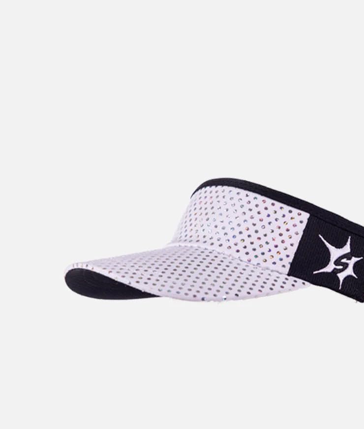 Sparkle Headsweats Running Visor - color: White