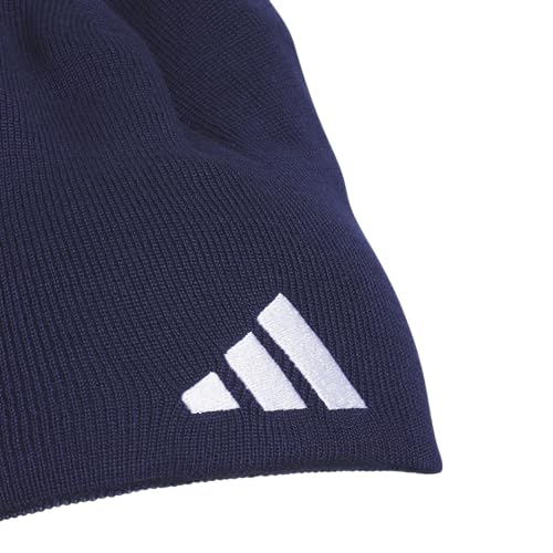 adidas Men's Reversible Skully Beanie - color: Dark Blue/Grey Four-grey Two/White