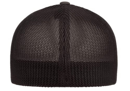 Mrlahat 6511 Flexfit Trucker Mesh One Size Fitted Cap 6 Panels with Black Bandana - color: Black