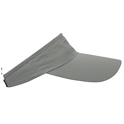 Mens Summer Quick-Dry Run Long Brim Empty Top Baseball Tennis Sun Hat Cap Visor - color: Light Gray