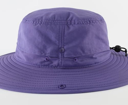 Connectyle Sun Hat for Men Women Outdoor UV Protection Safari Hat for Fishing Hiking Gardening Breathable Cowboy Hat UPF50 - color: Purple