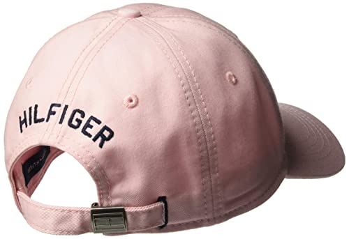 Tommy Hilfiger Men's Cotton Billy Adjustable Flap Baseball Cap - color: Crystal Rose