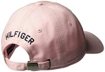 Tommy Hilfiger Men's Cotton Billy Adjustable Flap Baseball Cap - color: Crystal Rose
