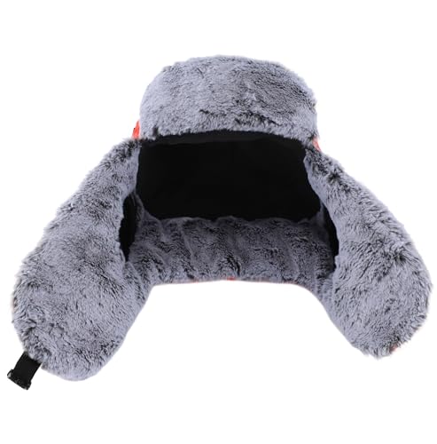 Connectyle Men's Trapper Hat with Faux Fur Linning Eskimo Windproof Winter Warm Hats Ushanka Hunting Hat - color: Orange