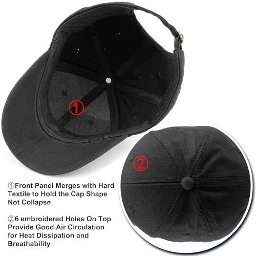 Loneshark Short Brim Baseball Hat for Running Small Bill Umpire Cap - color: Black