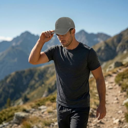 HH HOFNEN Quick Dry Baseball Hat Unstructured Athletic Golf Cap Women Men - color: 1-darkgray