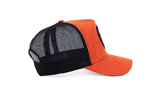 Urban Effort Trucker Hat for Men & Women, Mesh Back Baseball Cap, 5 Panel - color: Orange, style: Mesh Back
