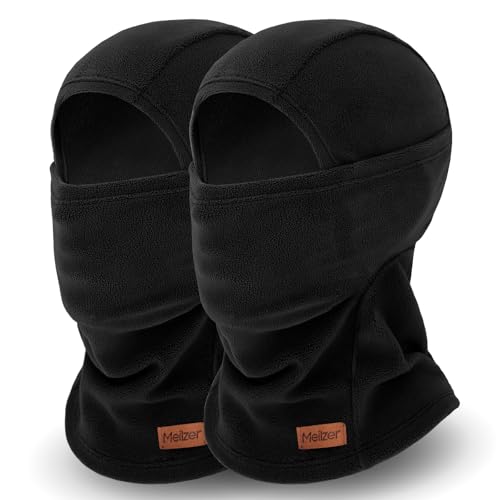 Winter Balaclava Ski Mask for Men Women - Windproof Thermal Face Mask for Snowboard Cycling Running for Cold Weather - color: Black/Black