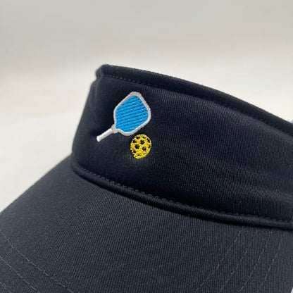 Embroidered Pickleball Visor Men Women,Gifts for Pickleball Lovers - color: Black, style: Pickleball
