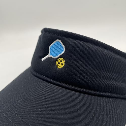 Embroidered Pickleball Visor Men Women,Gifts for Pickleball Lovers - color: Black, style: Pickleball