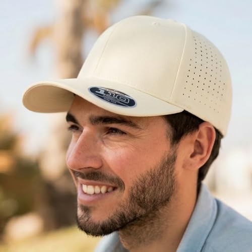 Cap America i8533 Flexfit 110 Performance 6-Panel Adjustable Snapback Cap - color: Dark Green