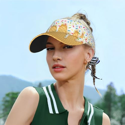 Gianlaima Funny Golf Sun Visor Hat for Women Men - color: Black24