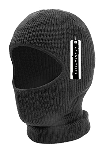 Quality Full Face Knit Ski Mask Beanie Men Women Unisex One Hole Three Hole Winter Headwear Face Mask Protection - color: One Hole Charcoal