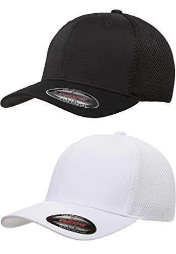 Flexfit mens Visor - color: 2pack 1-black & 1-white, size: Large-X-Large