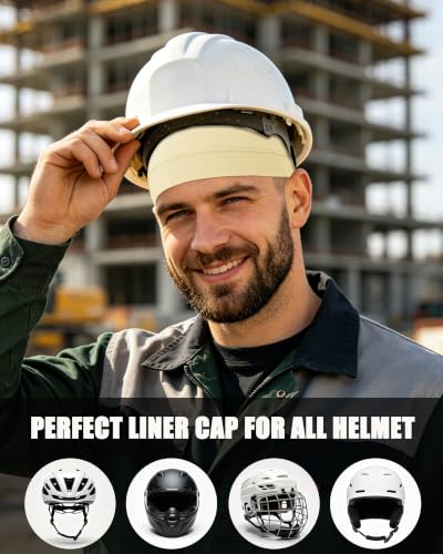 3-Pack 100% Cotton Skull Cap for Men Women Helmet Liner Caps - color: 3pcs-beige,pink,wine Red