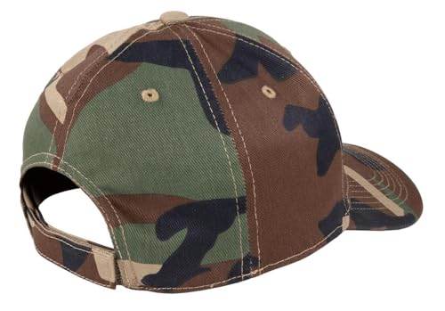 TK Flex Blank Hats, Adjustable Plain Hats, Casual Women's and Men's Hats, Baseball Caps for Patches and Embroidery, 12 Pack - color: Woodland Camo