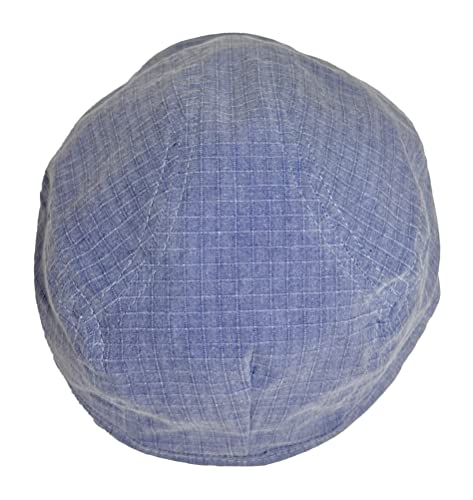Broner Lightweight Cotton Ripstop Euro Shape Ivy Cap - color: Stone Wash Blue, size: XX-Large