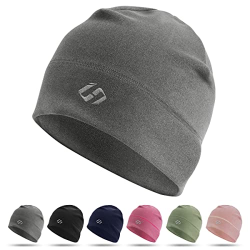 HASAGEI Thermal Running Hat - Men's Skull Cap Cycling Cap Under Helmet for Winter - color: Grey