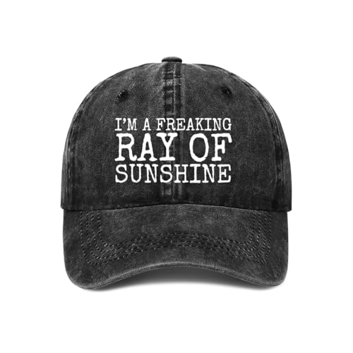 I’M A Freaking RAY of Sunshine Hat for Men Baseball CapCool Hat - color: Black 0