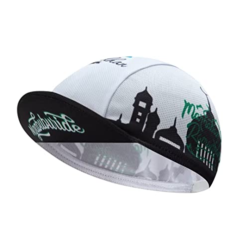 Funny Cycling Cap - Polyester Skull Cycling Hat-Under Helmet -Cartoon Cycling Helmet Liner Breathable&Sweat Uptake - color: Fuu-cc