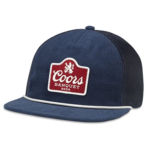 AMERICAN NEEDLE Unisex Coors Beer Patch Adjustable Snapback Baseball Hat - color: Navy (Mackie)