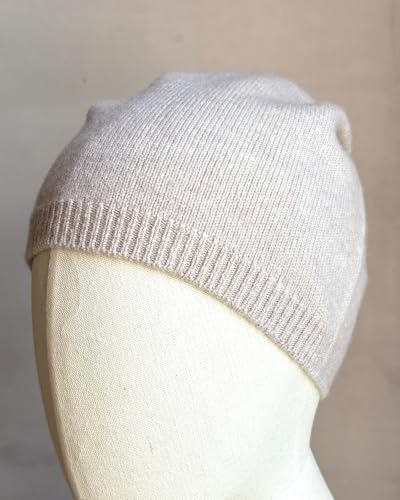 100% Merino Wool Knit Beanie Hat for Men Women, Warm Winter Soft Wool Hat, Skull Cap, Outdoor Hiking Commuting - color: Camel